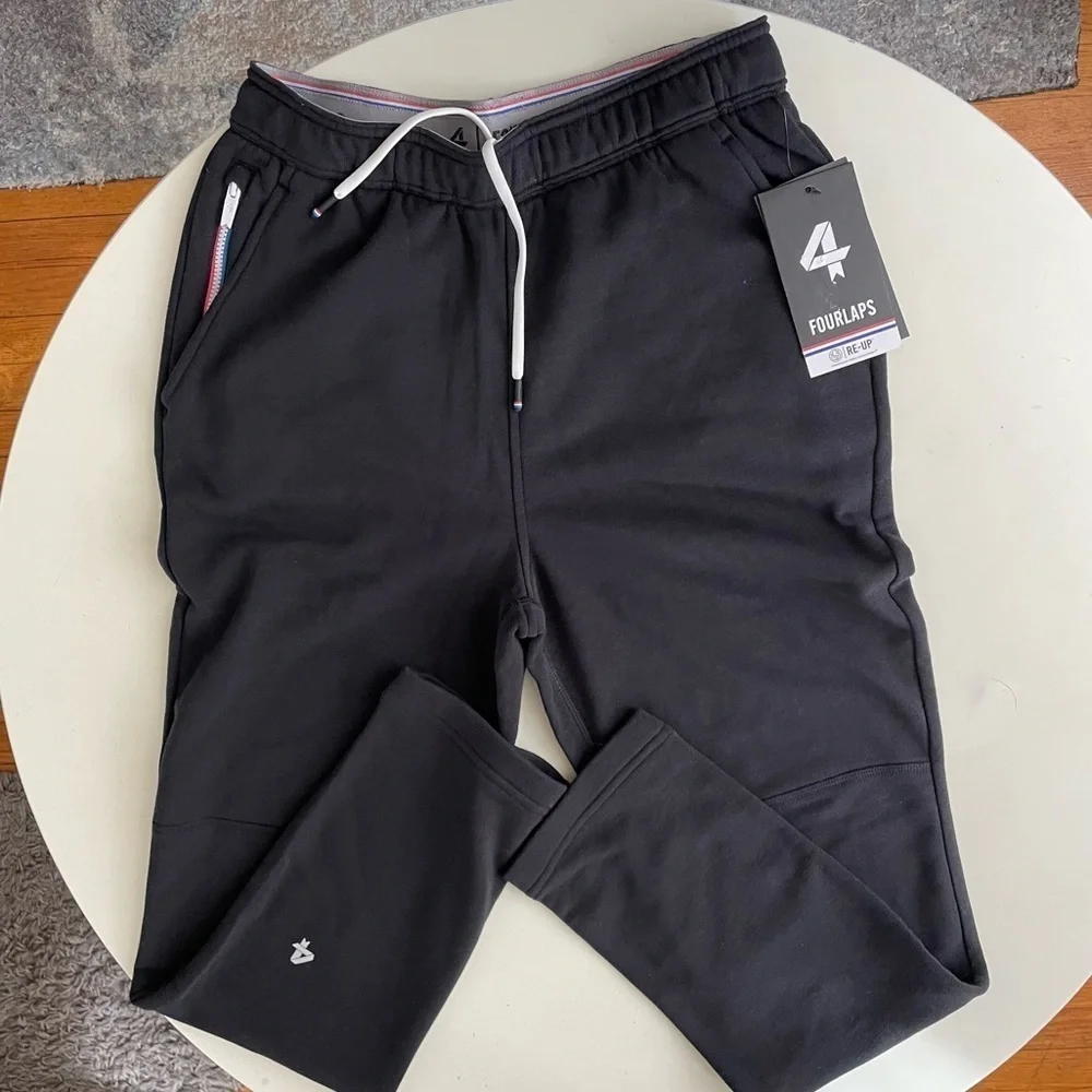 Fourlaps Men’s Rush Slim Sweatpant Black Size XS New